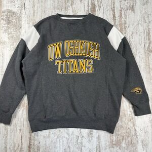 UW Oshkosh Titans‎ To of the World Embroidered Crewneck Sweatshirt, Sz L College